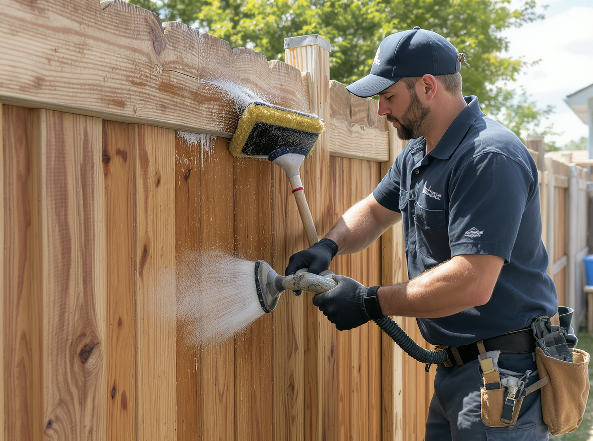 Fence Staining services by Fencing Chalmette in Chalmette, La